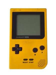 Yellow Game Boy pocket toy