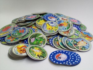 Collection of many Pokemon pogs