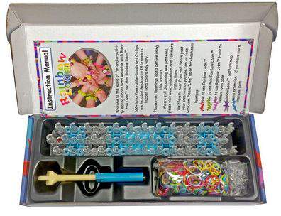 Box open of a Rainbow Loom Craft Toy