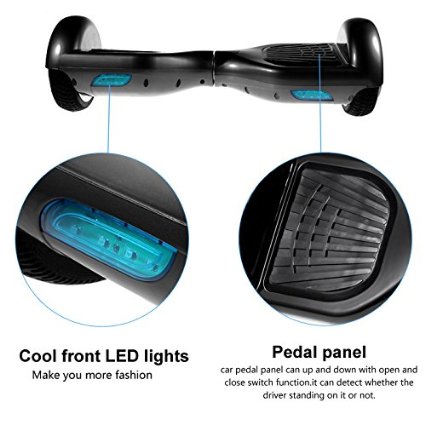 self balancing hover board led lights and pedal panels