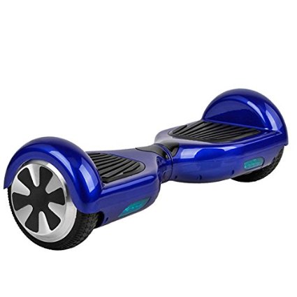 blue self balancing hover board